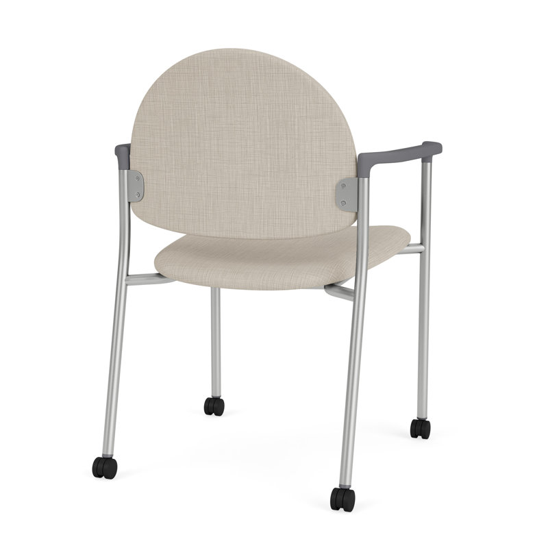 Chaise d'invité à chat avec roulettes, Argent, Plot Line neutre