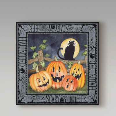 « haunting halloween night i », reproduction d’impression sur toile tendue