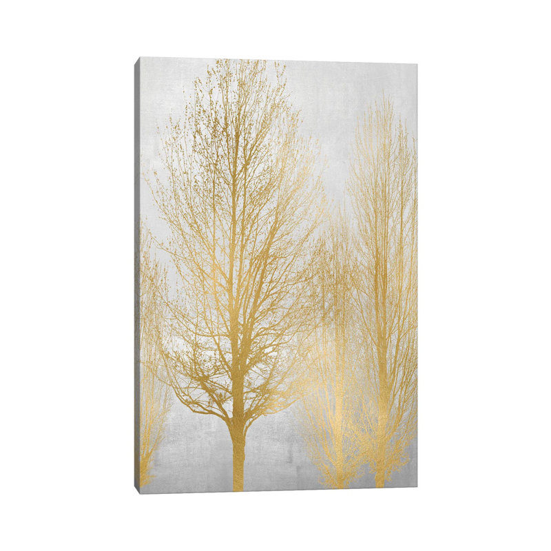 Gold Tree Panel I by Kate Bennett - Wrapped Canvas Painting, 101.6 cm H x 66.04 cm W x 1.91 cm D