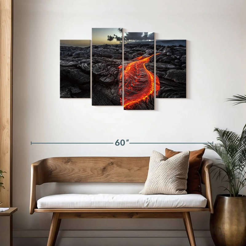 Champ de lave noir Alvord, H 27 po x l 43 po