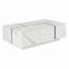 Table basse rectangulaire à plateau coulissant avec 2 tiroirs et 2 rangements cachés pour le salon 47,2 po