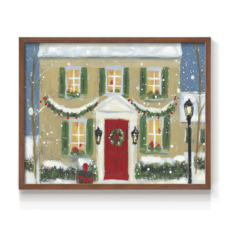 «Chirstmas Art» DCxxi - reproduction encadrée, Noyer, H 22 po x l 28 po