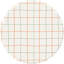 Tapis rond Lapure Soft - Carrot Check + ivoire tissé