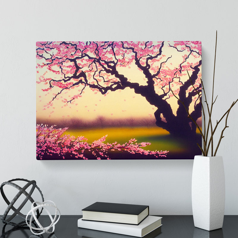 Marvellous Cherry Blossom Trees - Wrapped Canvas, 35cm H x 50cm W x 3cm D