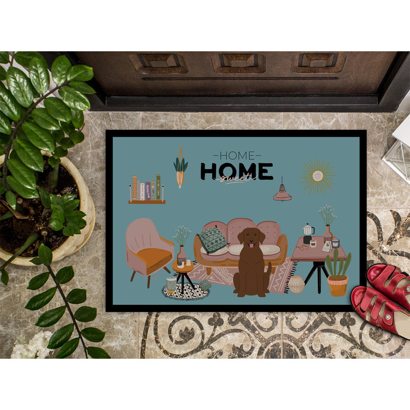 Gordils Non-Slip Doormat, Chocolate Labrador