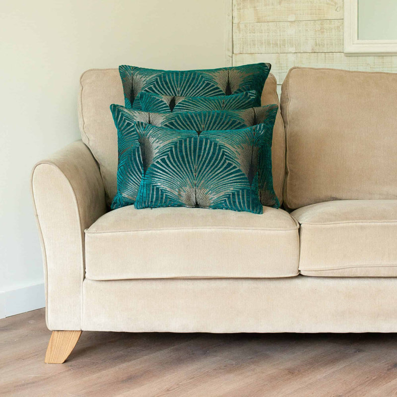 Geometric Cushion, 58x58cm, Feather filled