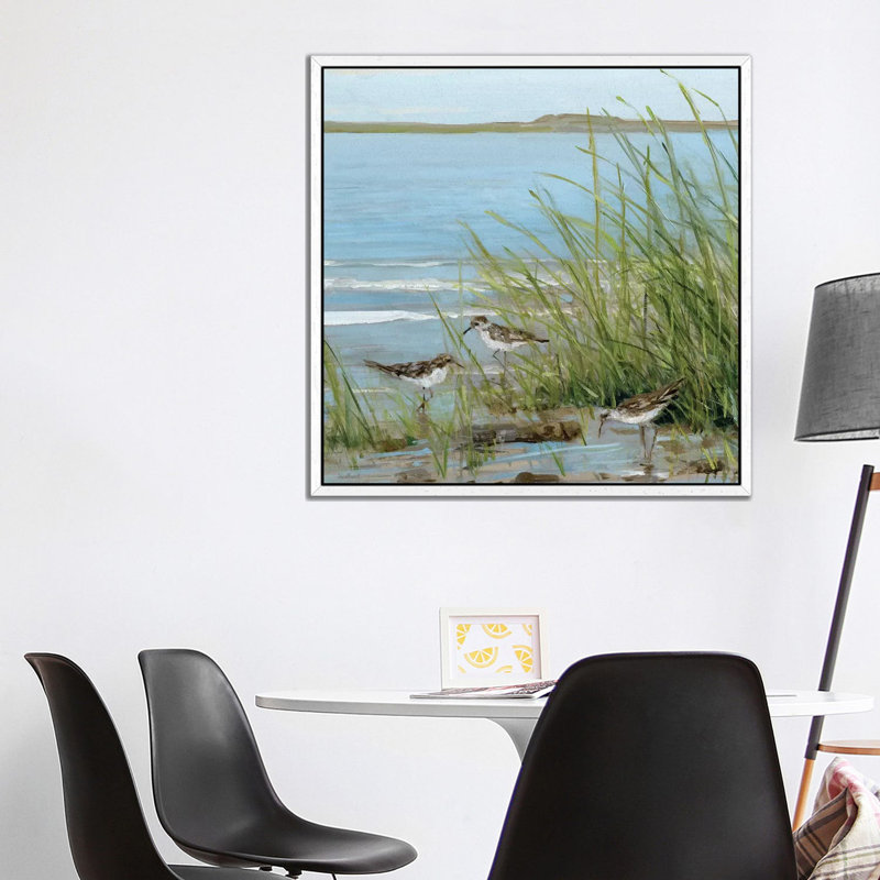 Sally Swatland - Print on Canvas, 93.98 cm H x 93.98 cm W, White Floater Framed