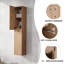 Meuble-lavabo de luxe 42 po avec lavabo en résine et meuble d'appoint 42 po