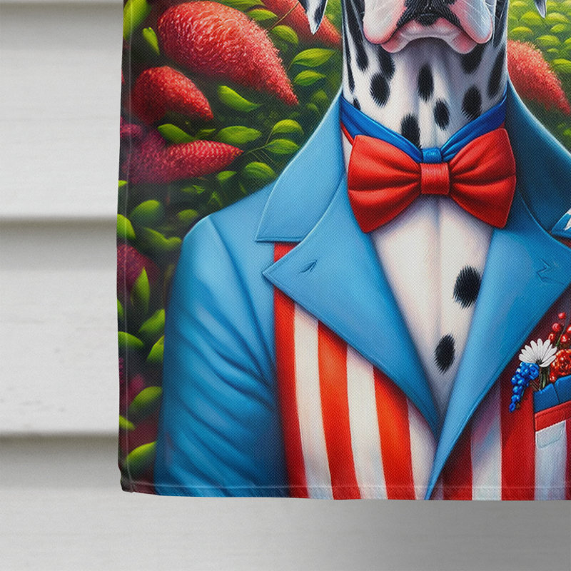 Drapeau «All American House», Rouge / bleu dalmatien