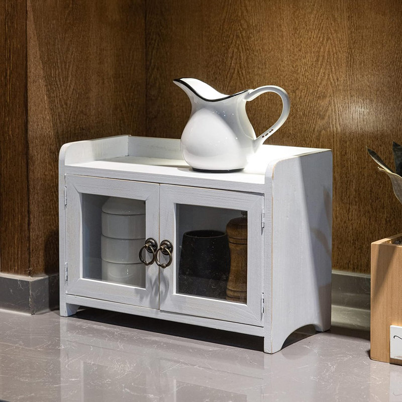 Storage Cabinet, Mini Countertop Cabinet, Dist...