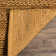Eco-Smart Natural Fiber Hand Woven Jute/Cotton Striped Rug in Gold