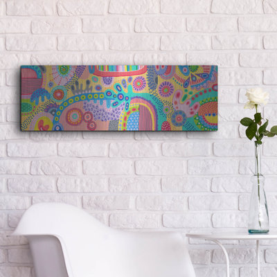 Bungalow Rose «Party Time» par Hello Angel, art mural en métal