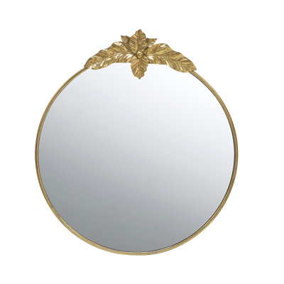Iron Frame Vertical Round Mirror