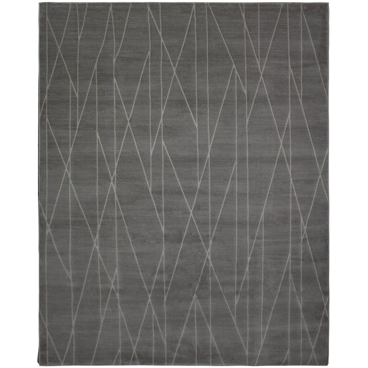 Sarila Geometric Area Rug in Gray