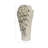 Asymmetrical Silhouette Ceramic Table Vase for Living Room Decor - Sculptural Tall Flower Vase for Living Room, Console, or Entryway Styling - Ivory & Tan-26367029