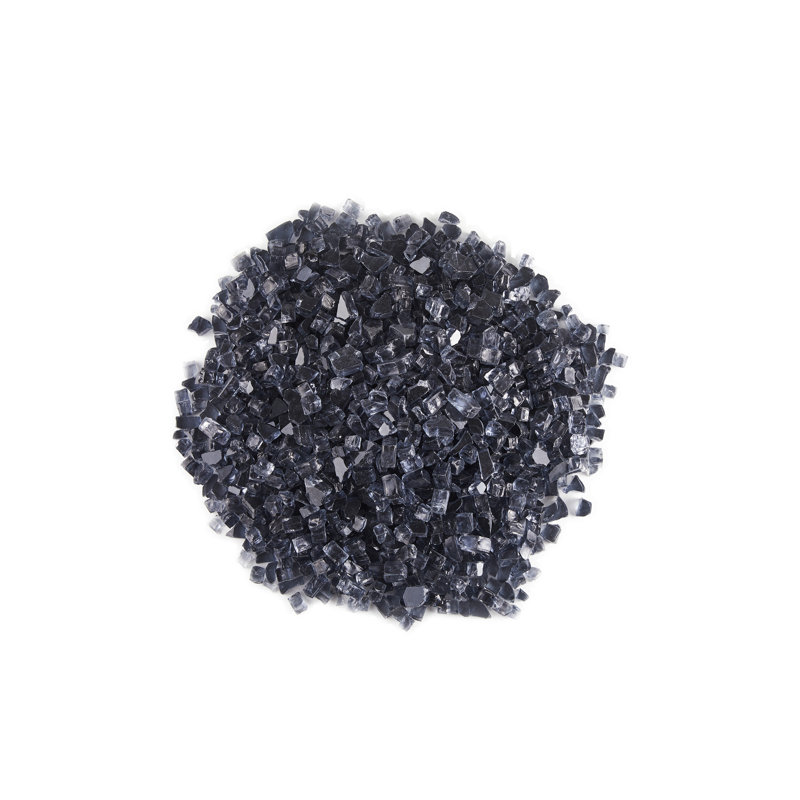 Verre de foyer d'extérieur 10 lb Aledra Cyrus, Bleu pacifique clair
