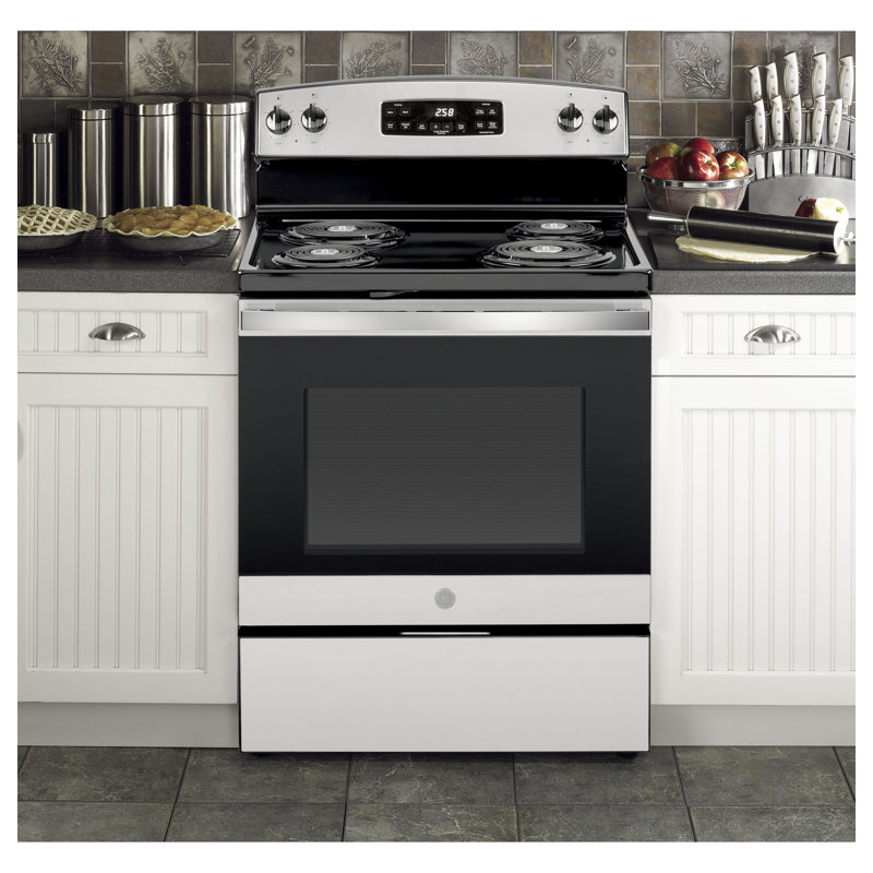 30" 5.3 cu ft. Freestanding Electric Range, Stainless Steel