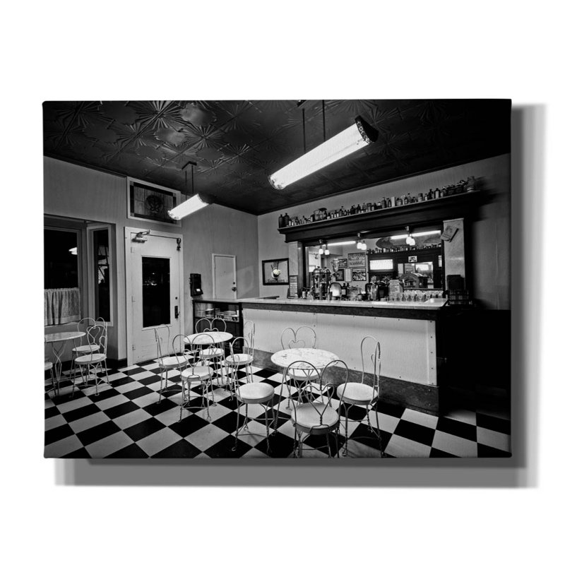  «Soda Parlor» par Decent Exposures, art mural sur toile, 34 po x 26 po, H 26 po x l 34 po