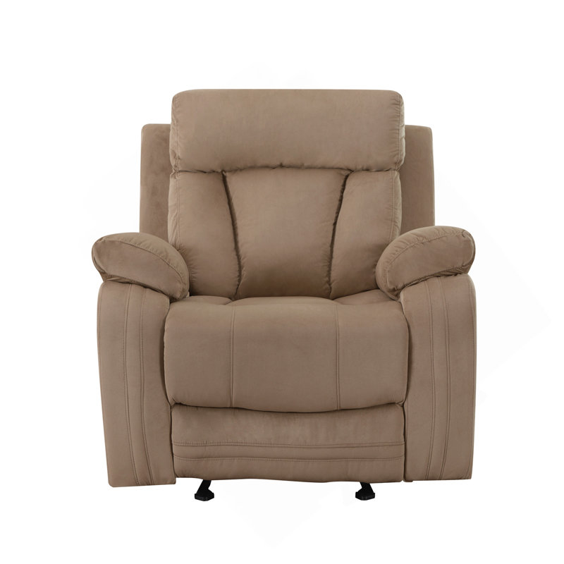 Global United Reclining Transitional Microfiber Fabric Chair