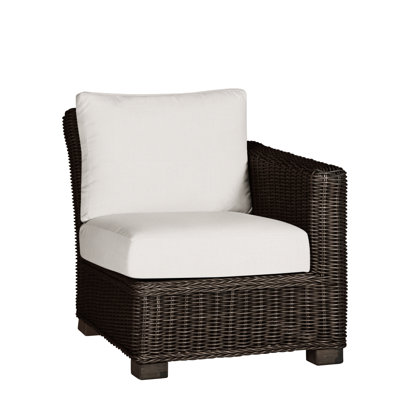 Rustic Patio Lounge Chair with Cushions