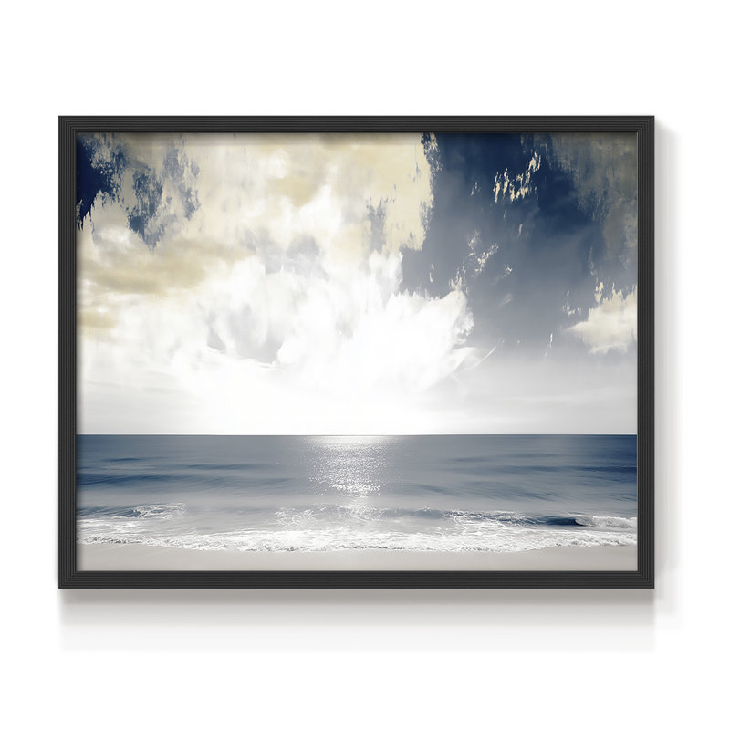 Nautical Series-LXVII - Reproduction encadrée - Restickable, H 11 po x l 14 po, Noir, noir, noir, noir