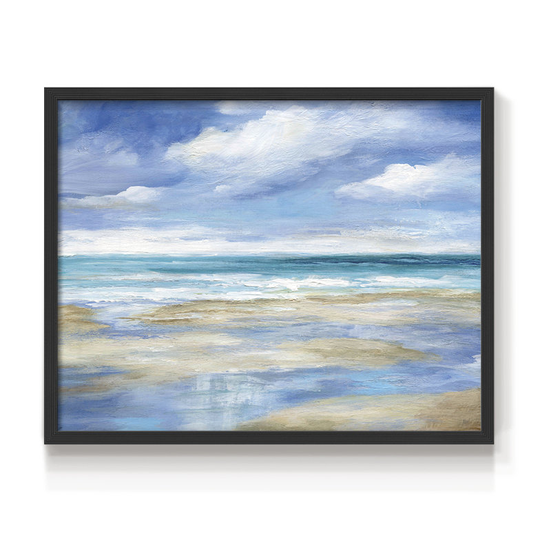 Washy Coast I - Impression encadrée - Restickable, H 8 po x l 10 po, Noir, noir, noir, noir