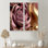 «Pink and Gold Glam Flowers II», art mural sur toile traditionnel doré