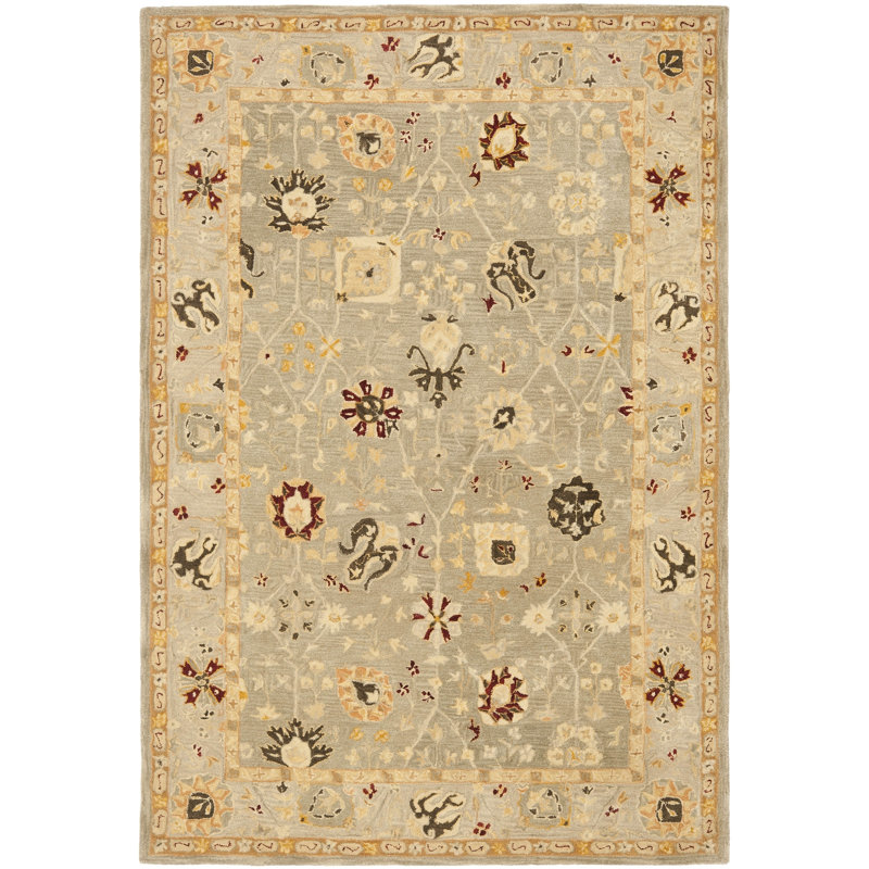 Tingley Hand Tufted Wool Oriental Rug, Rectangle 5' x 8'