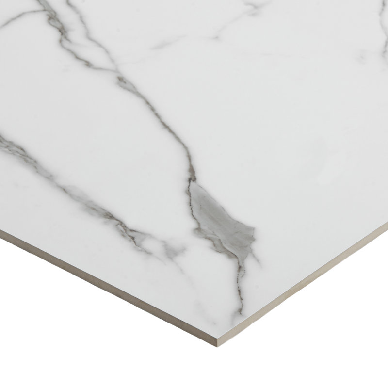 23.62 in. x 47.24 in. Polished Porcelain Floor and Wall Tile (15.5 Sq. Ft. / Case), Statuario Valley