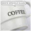 Ensemble de tasses à café blanches empilables avec support