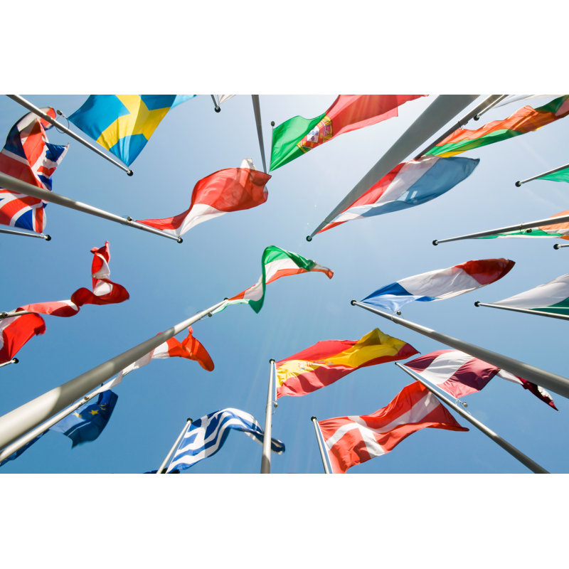 Flags - Wrapped Canvas Print, 20cm H x 30cm W x 3.8cm D