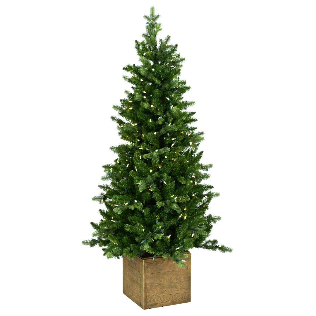 Künstlicher Weihnachtsbaum 135,6 cm mit 200 Leuchten in Warmweiß