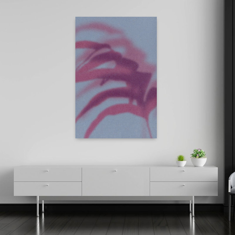 Art mural contemporain contemporain abstrait, 60" H x 40" W