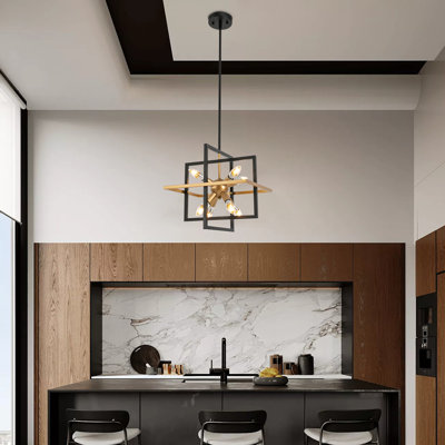 Luminaire suspendu 15 po Modern Black