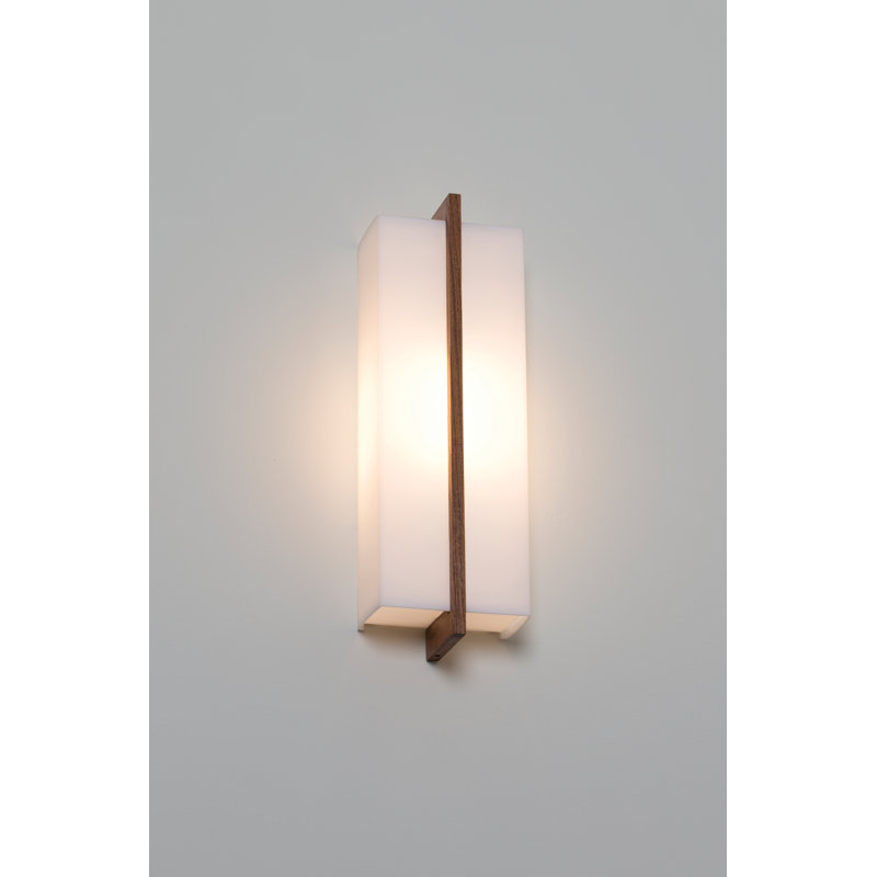 Via Flush Mount Sconce, Walnut