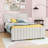 Elegant Velvet Upholstered Bed with Twin Trundle-1428852804-1428852807