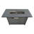 Steel Propane Outdoor Fire Pit Table with Lid