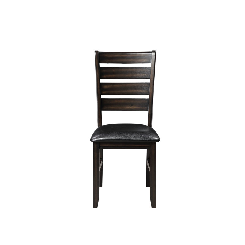2 chaises d'appoint en noir et aspect. Capacité de poids de 220 lb. Profondeur du siège de 16 po. Hauteur de 20 po. Revêtement élégant. Coussin en mousse confortable. Style de fabrication.
