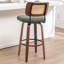 Tabouret de bar pivotant avec dossier en similicuir Cane-785330035-785330040