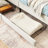 Twin Size Upholstered Platform Bed Frame With 2 Storage Drawers, Adjustable Velvet Sofa Bed, Beige