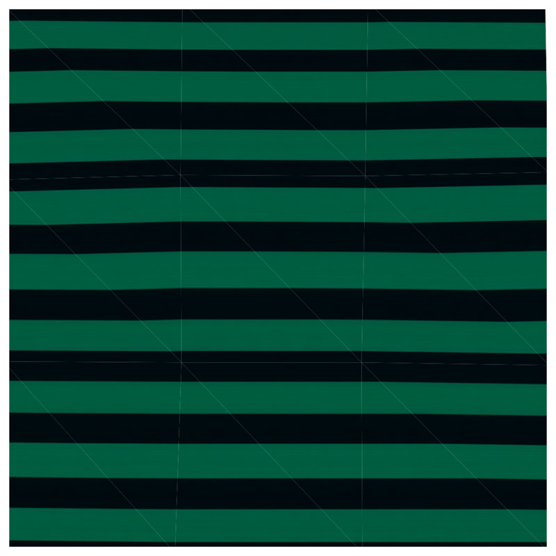 Édredon à rayures moderne, Simple extra long, Rayures vertes