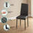 Latoyta Modern 5-Piece Rectangular Glass Top Dining Set with Cushioned Chairs-913626773