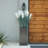 Dorina Acacia Metal Square Planter Boxes-1095170869