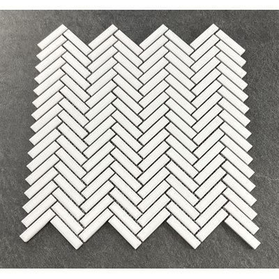 Mini carreaux de mosaïque muraux et de sol en porcelaine à chevrons