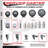 4-Piece Thermoplastic Rubber Caster Set