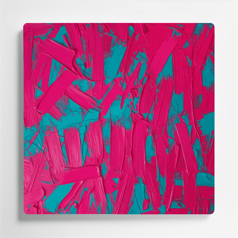 Art mural en métal Neo Expressionism 84, H 32 po x l 32 po