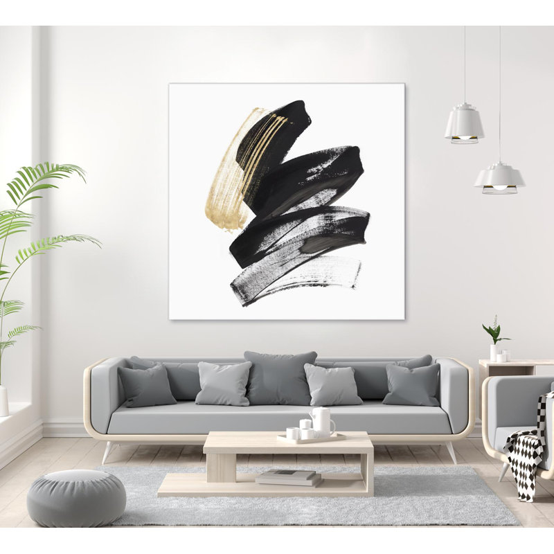 Clicart " Golden Brushstroke I "