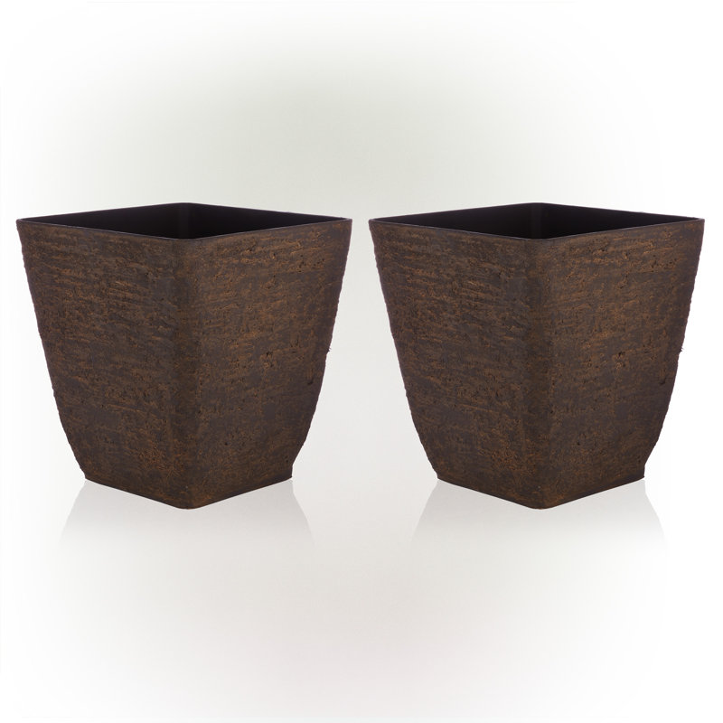 Ensemble de boîtes à fleurs 2 pièces, 17 po x 16 po x 16 po