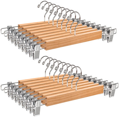 Hymel Wood Hangers With Clips