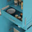 Armoire autoportante avec portes et tiroir Modern Kitchen Pantry, étagère réglable, turquoise-1074560488